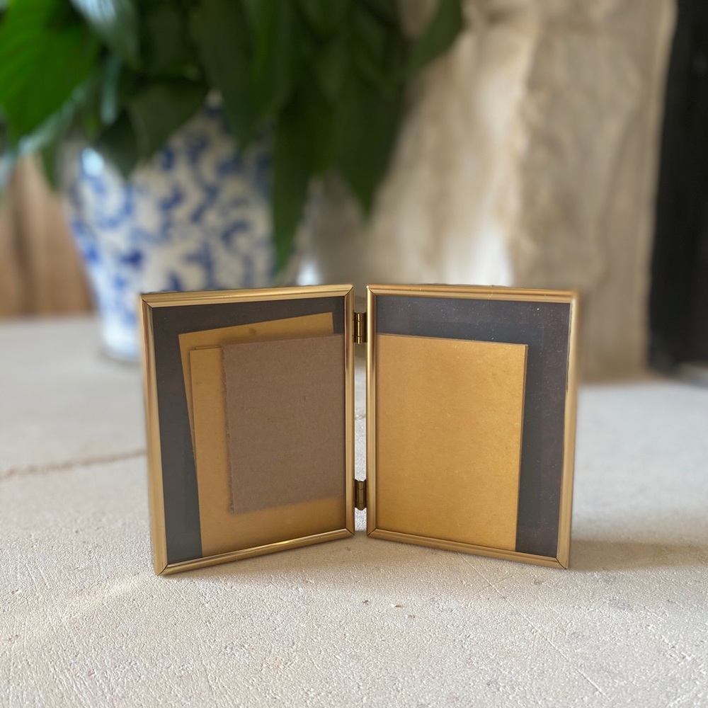 Vintage Brass Picture Frame 3 x 5in